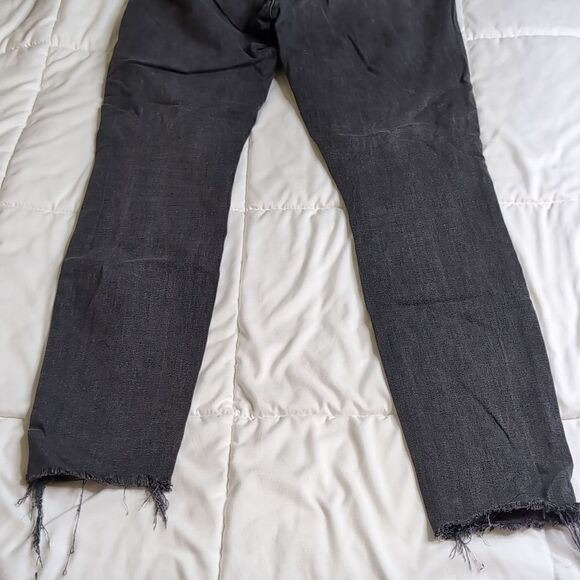 Good American size 14/32 Black Good Waist Skinny Jeans with Rhinestone BAD - Picture 7 of 13